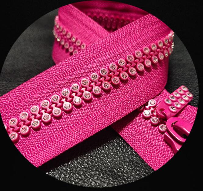 8號(hào)樹(shù)脂雙排鉆拉鏈